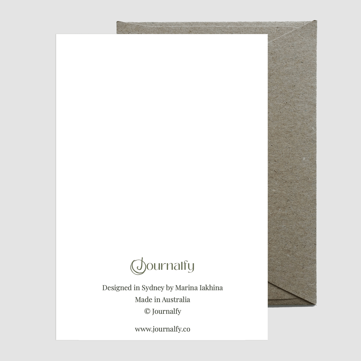 Greeting Card Back Example Open Road / Greeting Card – Journalfy
